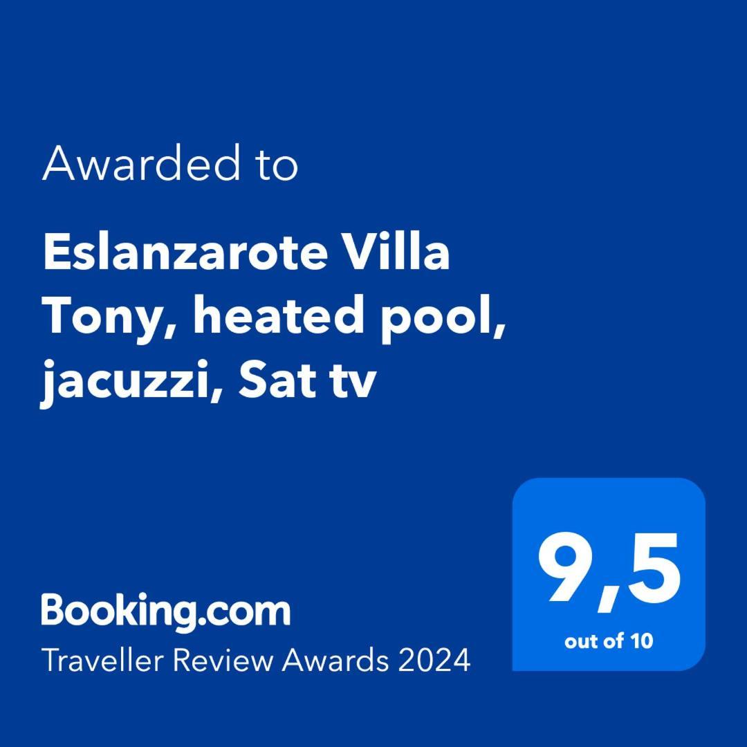 Eslanzarote Eco Villa Tony, Heated Pool, Jacuzzi, Sat Tv, Super Wifi La Costa 외부 사진